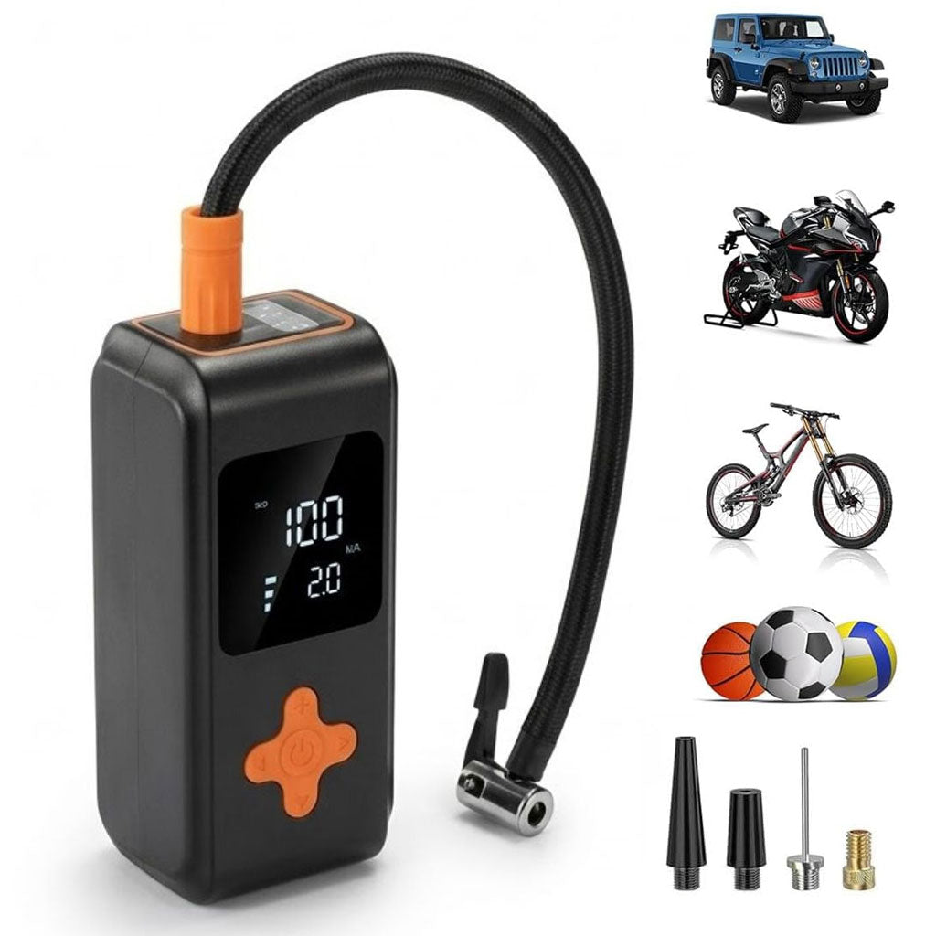 Gonfleur de pneus portable sans fil arrêt automatique MK-330 - جهاز ضغط العجلات محمول