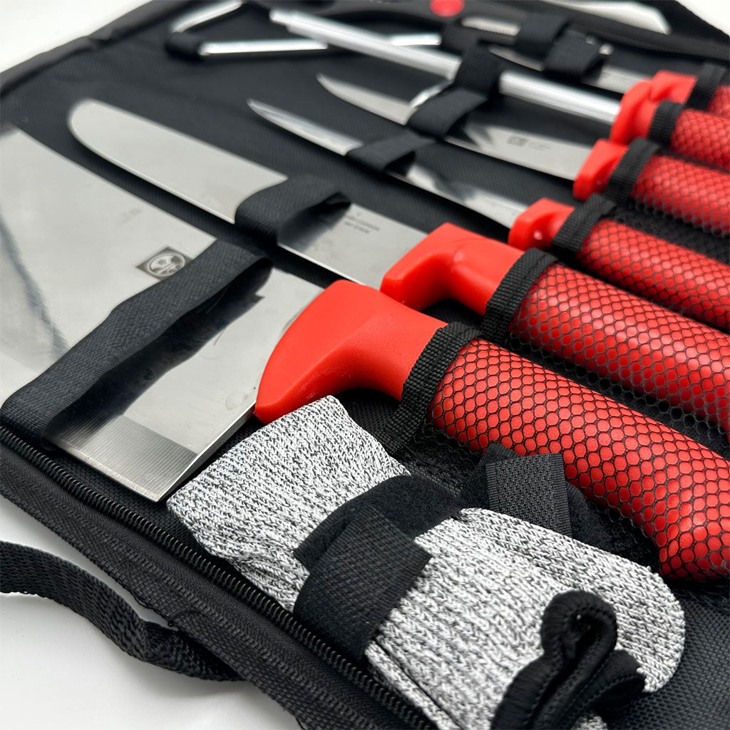 Kit de Cou-teaux de Dépeçage Professionnel - طقم سكا-كين الجزارة والس-لخ الاحترافي (9 قطع)