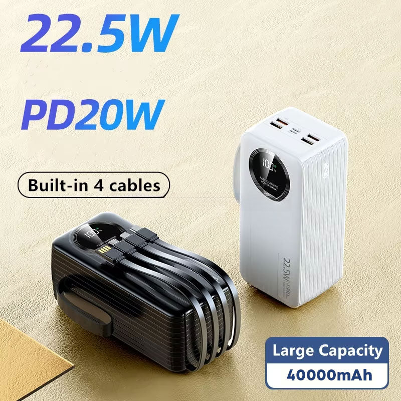 Power Bank Hoco J-005 Premium 40000mAh - باور بانك حجم كبير بسعة 40,000 مللي أمبير
