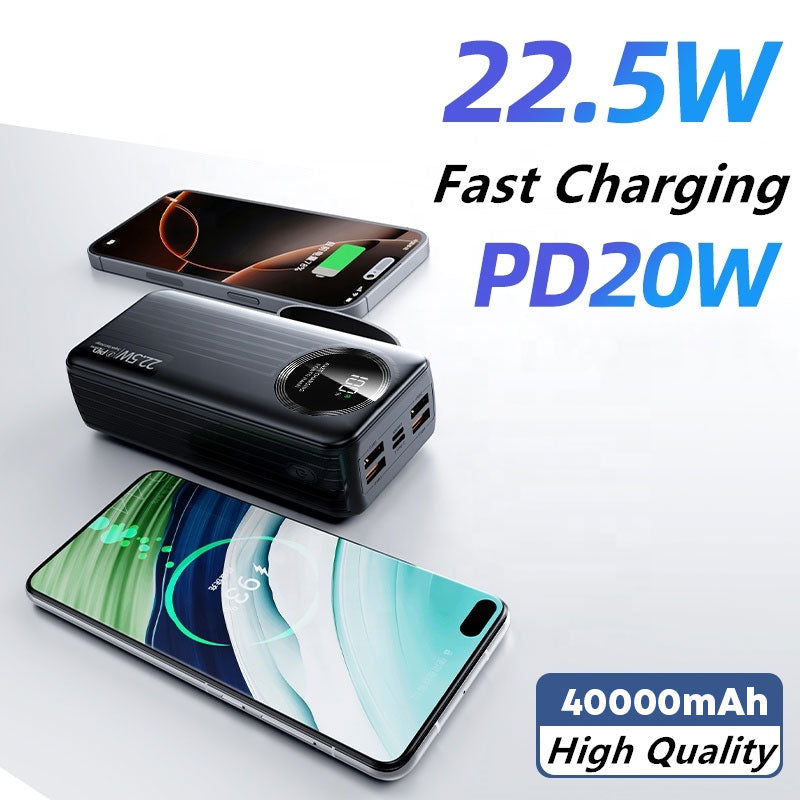 Power Bank Hoco J-005 Premium 40000mAh - باور بانك حجم كبير بسعة 40,000 مللي أمبير