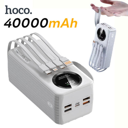 Power Bank Hoco J-005 Premium 40000mAh - باور بانك حجم كبير بسعة 40,000 مللي أمبير