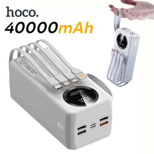 Power Bank Hoco J-005 Premium 40000mAh - باور بانك حجم كبير بسعة 40,000 مللي أمبير