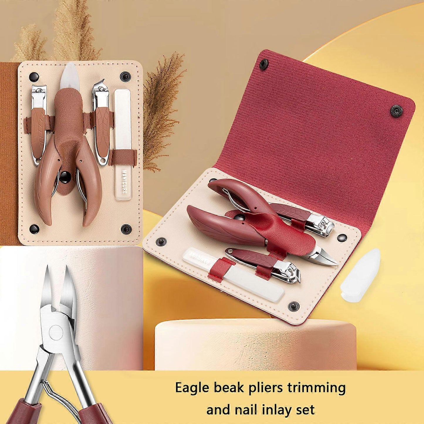 Kit de Manucure et Pédicure Professionnel (4 Pièces) - طقم العناية بالأظافر والمانيكير المكون من 4 قطع