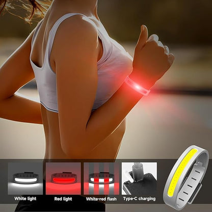 Brassard Lumineux LED Rechargeable pour Sport et Sécurité - سوار الإضاءة الرياضي الذكي للأمان