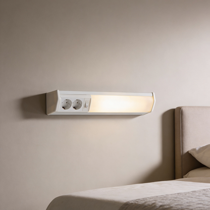Applique murale linéaire 10W 50cm avec 2 prises - مصباح جداري خطي مزود بمقبسين
