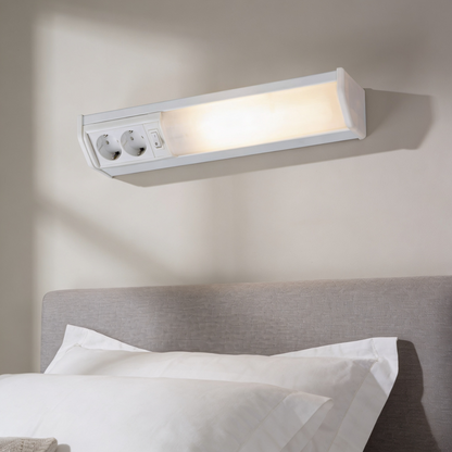 Applique murale linéaire 10W 50cm avec 2 prises - مصباح جداري خطي مزود بمقبسين
