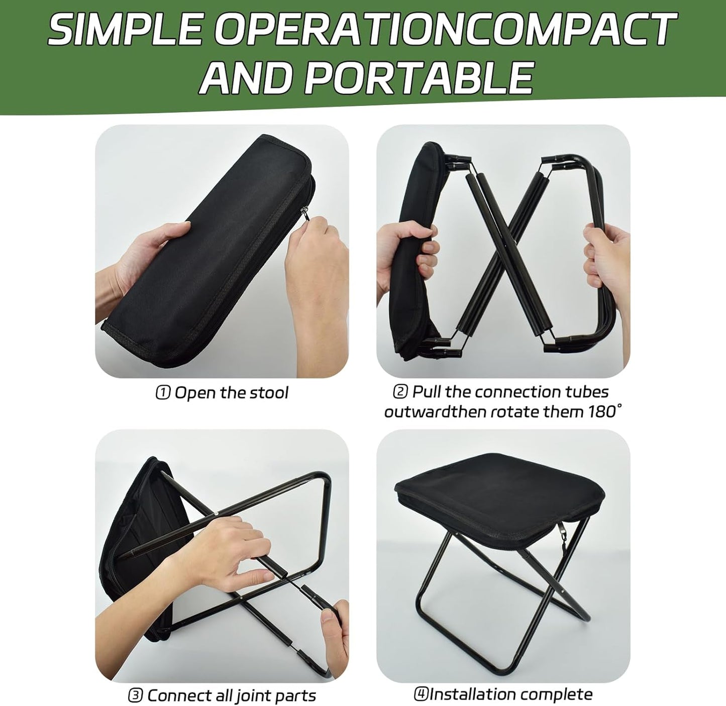 Tabouret de Camping Pliable et Ultra-Léger - كرسي التخييم المحمول القابل للطي
