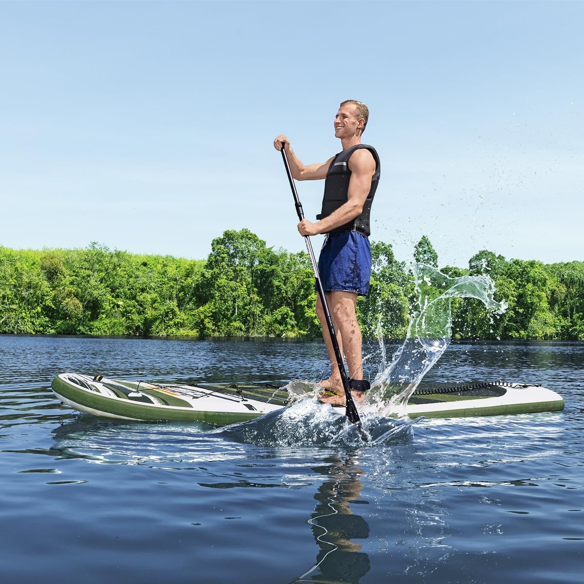 Paddle Gonflable Hydro-Force 310x86cm Bestway 65308 - لوح التجديف والموج القابل للنفخ