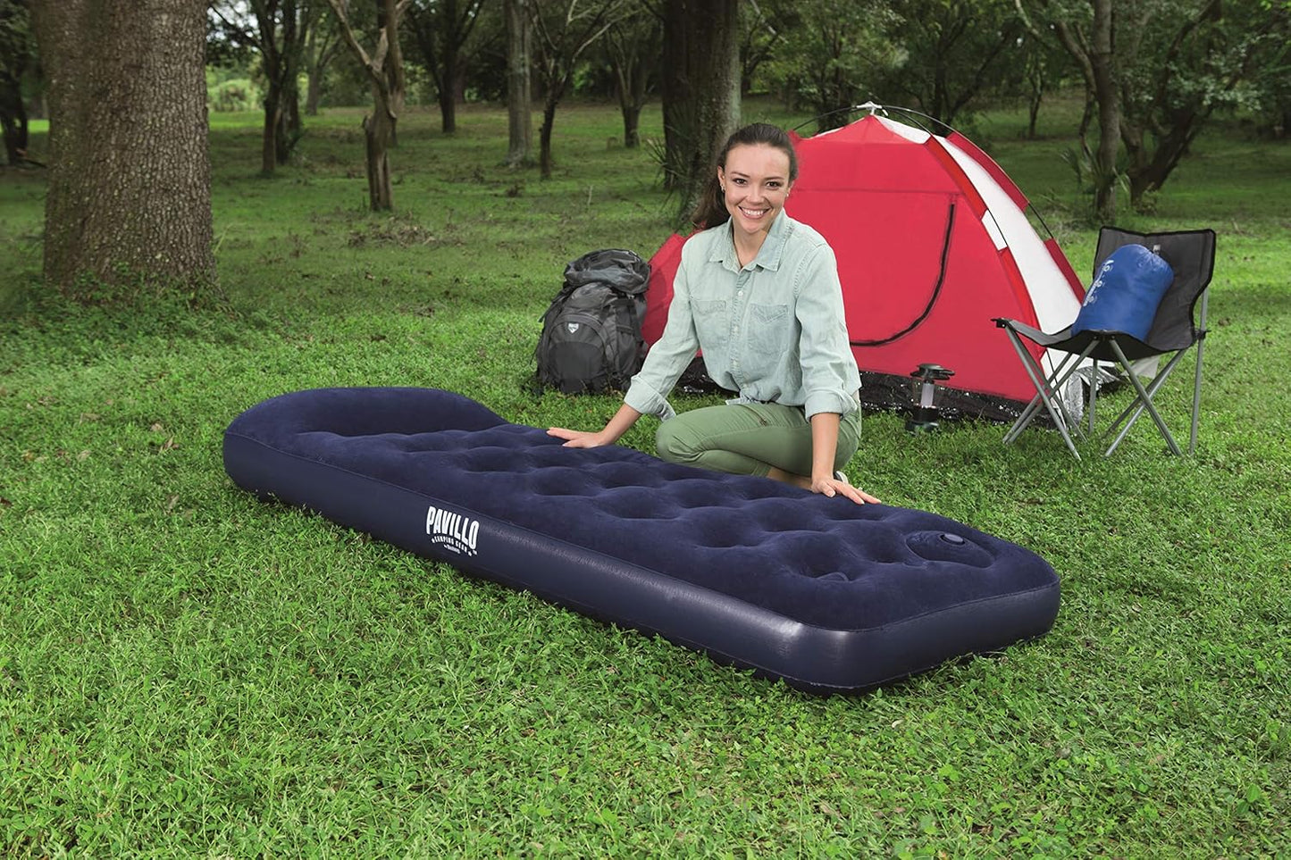Matelas Gonflable avec Pompe à Pied Intégrée (185x76cm) - مرتبة النوم الهوائية المتطورة مع مضخة قدم مدمجة