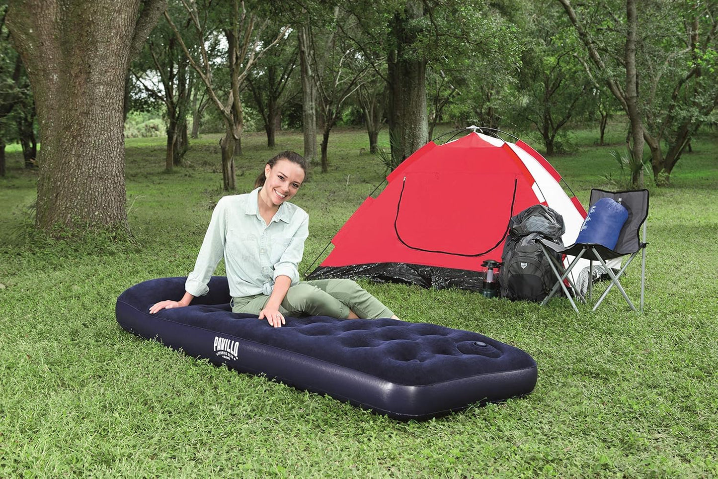Matelas Gonflable avec Pompe à Pied Intégrée (185x76cm) - مرتبة النوم الهوائية المتطورة مع مضخة قدم مدمجة