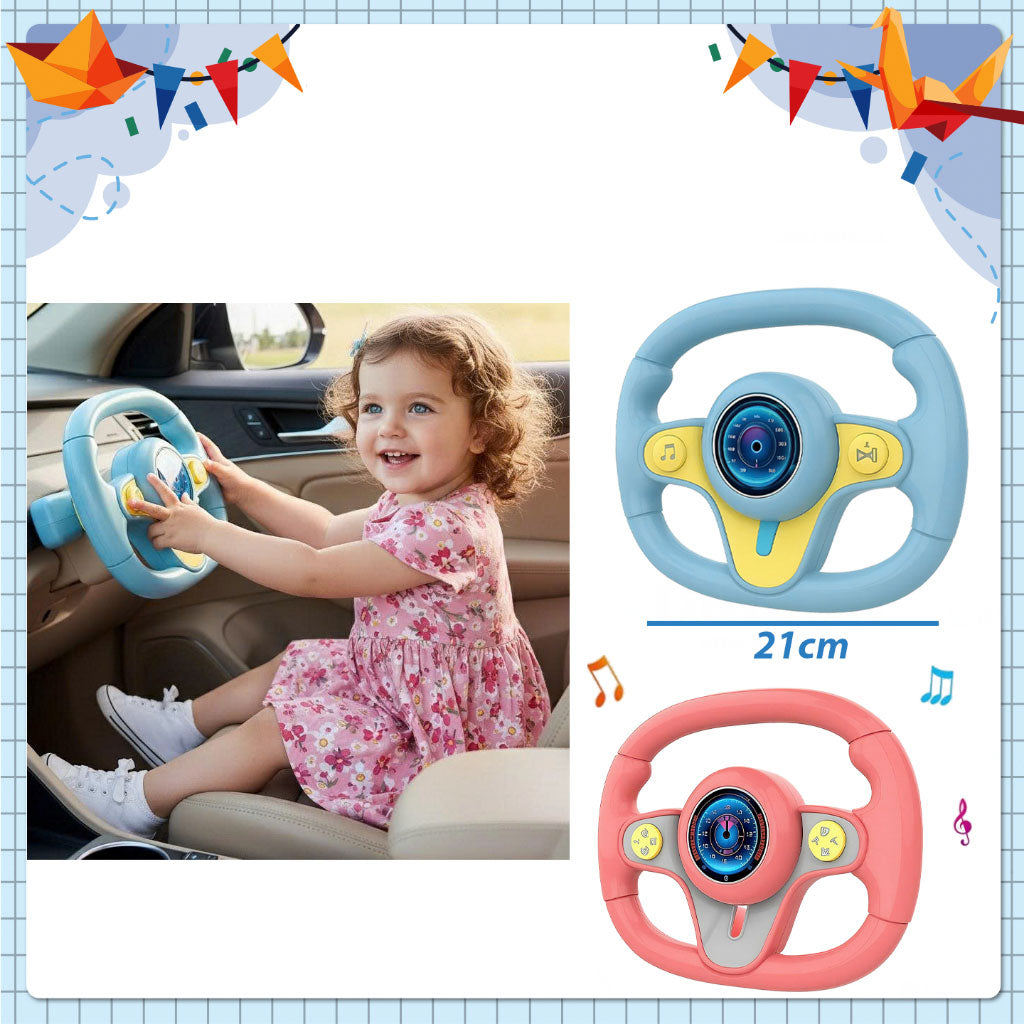 Jouet Volant Interactif pour Enfants KX3702 - لعبة مقود القيادة التفاعلية للأطفال (تعليمية وممتعة)