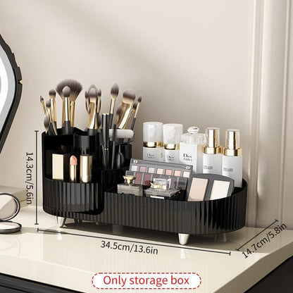 Organisateur de Maquillage Rotatif à 360° Deux Zones - منظم المكياج والأدوات الدوار 360 درجة