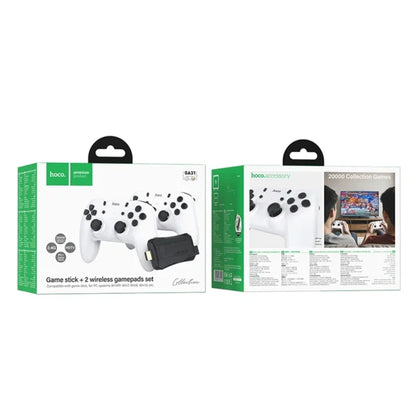 Console Rétro Hoco GA31 – 20 000 Jeux Intégrés avec 2 Manettes Sans Fil - منصة الألعاب الكلاسيكية مع يدين تحكم