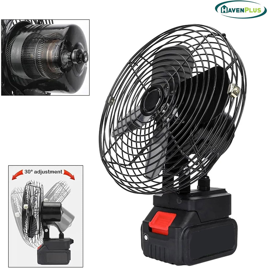 Ventilateur de Table Rechargeable avec Batterie Lithium 24V - مروحة مع بطارية كبيرة قابلة للشحن