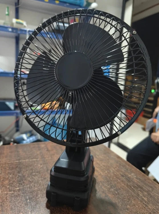 Ventilateur de Table Rechargeable avec Batterie Lithium 24V - مروحة مع بطارية كبيرة قابلة للشحن