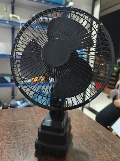 Ventilateur de Table Rechargeable avec Batterie Lithium 24V - مروحة مع بطارية كبيرة قابلة للشحن