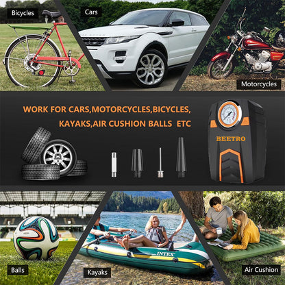Compresseur de Voiture BEETRO BE0172 150 PSI - مضخة وضاغط الهواء للسيارات بقوة 100 واط
