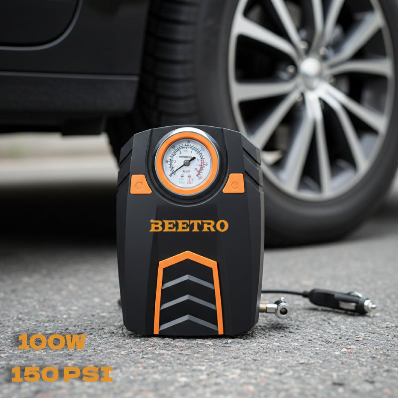Compresseur de Voiture BEETRO BE0172 150 PSI - مضخة وضاغط الهواء للسيارات بقوة 100 واط
