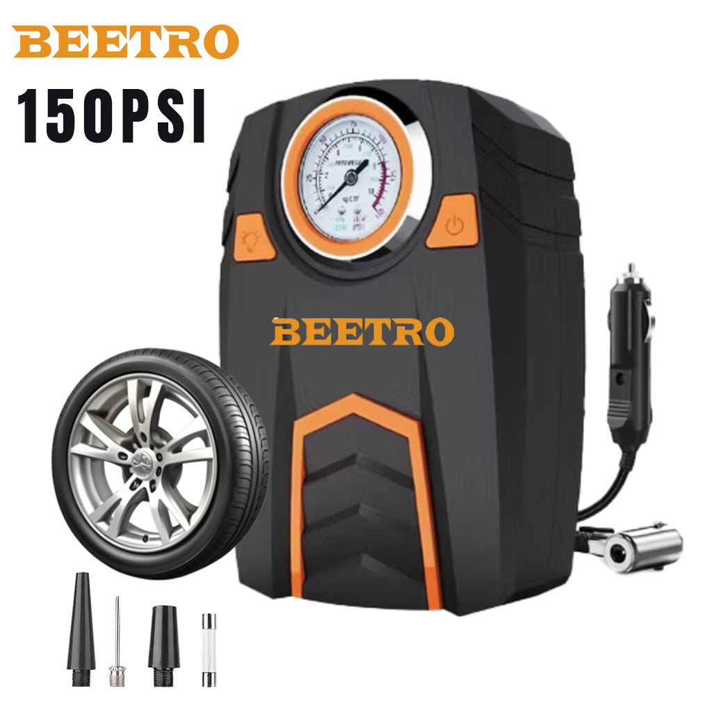 Compresseur de Voiture BEETRO BE0172 150 PSI - مضخة وضاغط الهواء للسيارات بقوة 100 واط