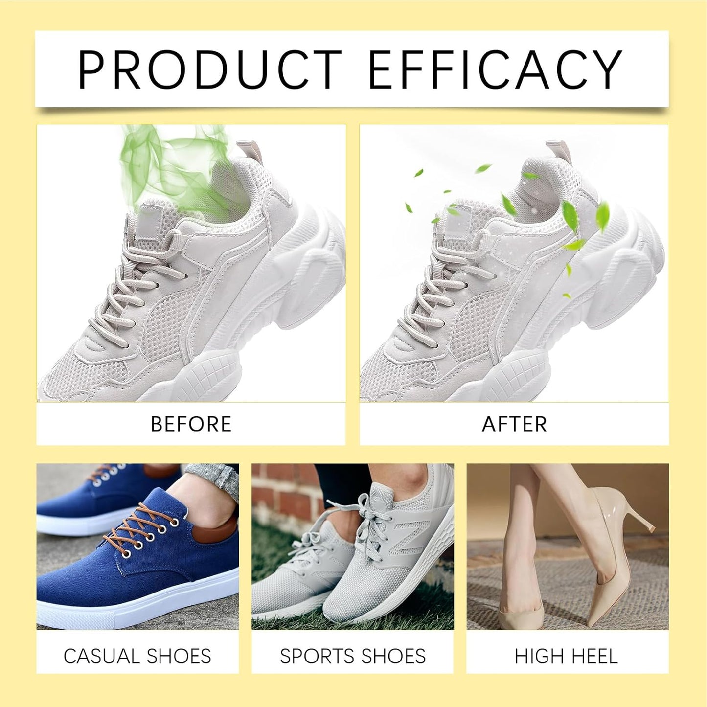 Patchs Déodorants et Anti-Humidité pour Chaussures 12Pcs - لاصقات العناية بالأحذية برائحة عطرة (طقم 12 قطعة)