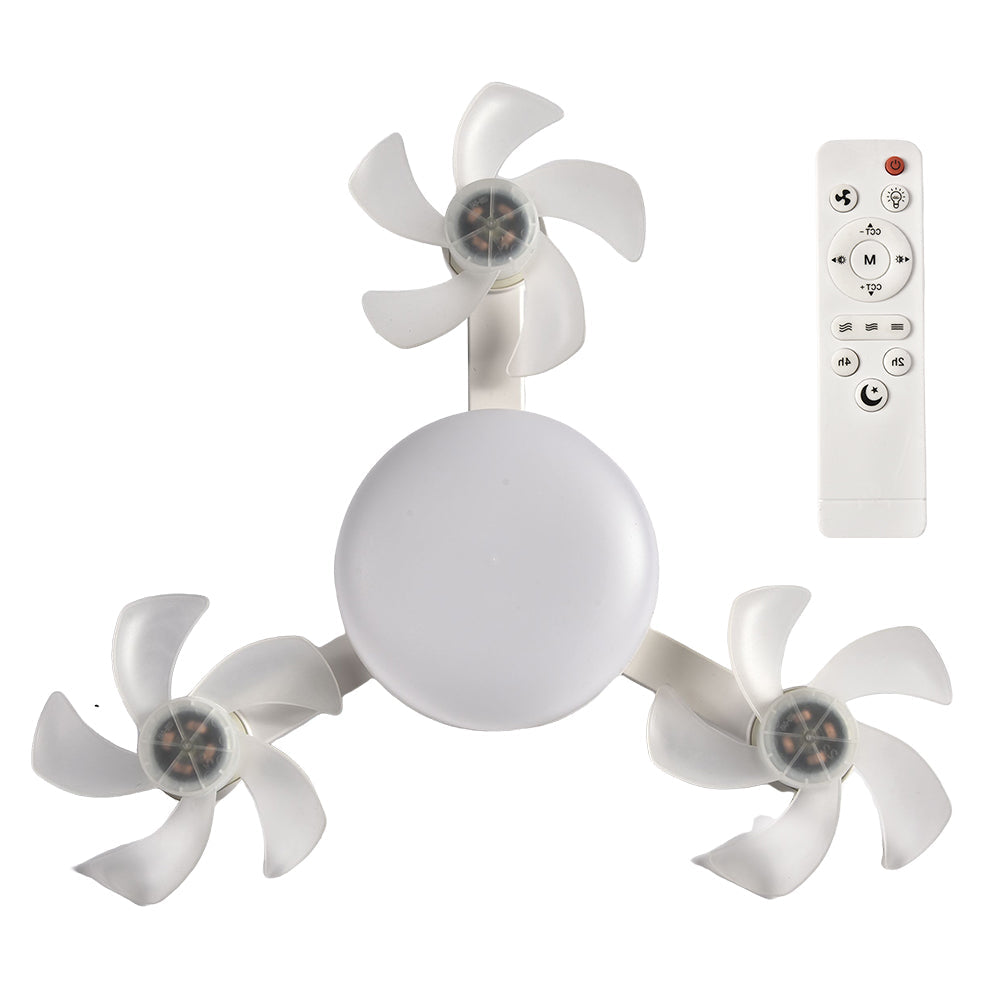 Ventilateur de Plafond LED Style Drone avec Télécommande - مصباح ومروحة السقف الذكية بتصميم درون