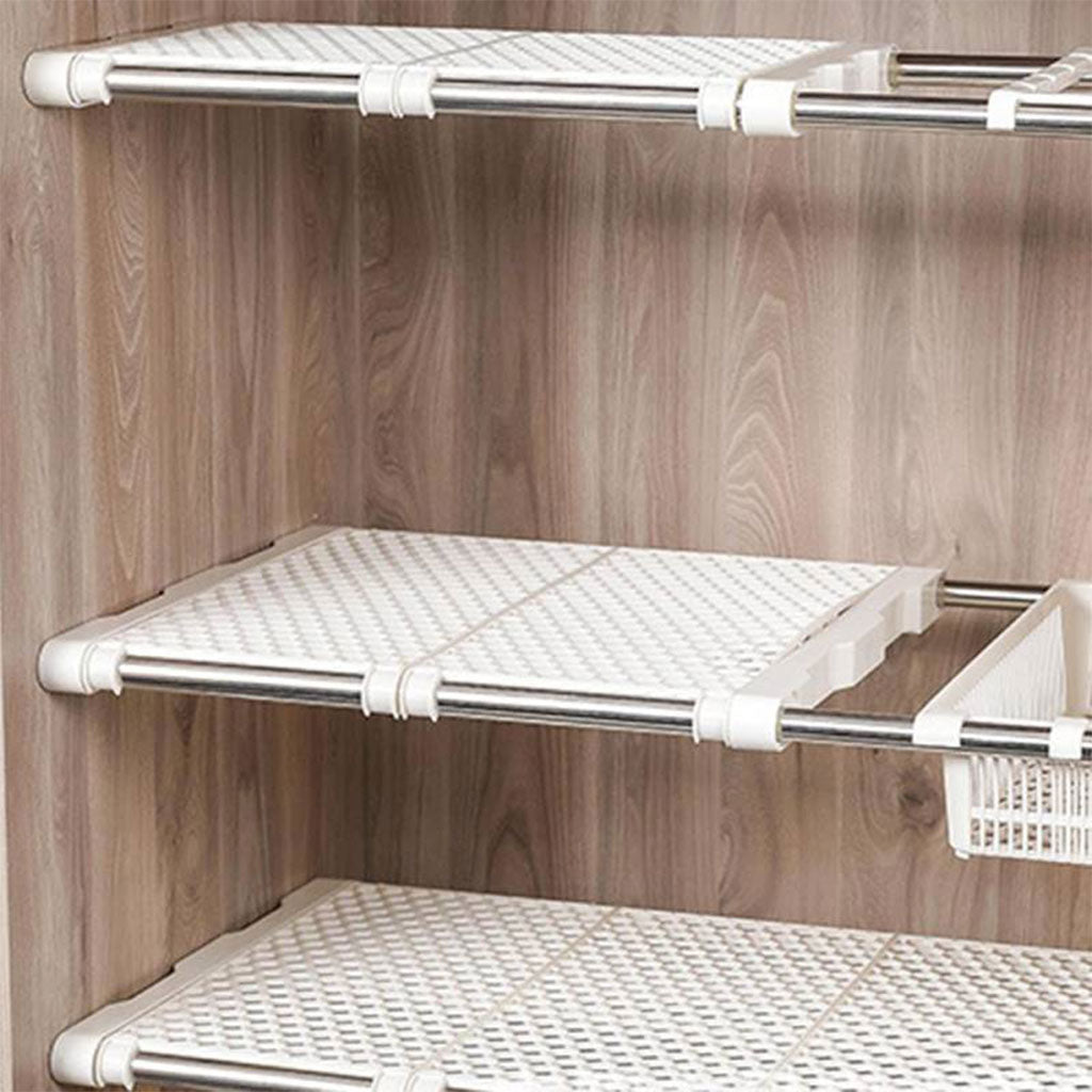 Étagère de placard mural extensible tuyau télescopique 1Pcs - رف خزانة حائط قابل للتمديد مزود بأنبوب تلسكوبي
