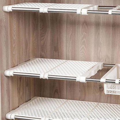 Étagère de placard mural extensible tuyau télescopique 1Pcs - رف خزانة حائط قابل للتمديد مزود بأنبوب تلسكوبي