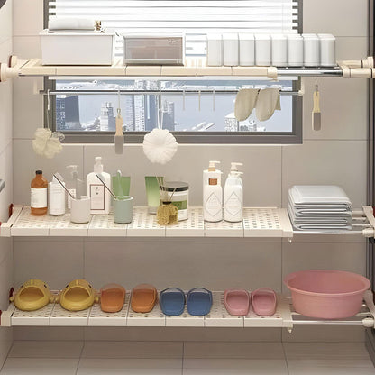 Étagère de placard mural extensible tuyau télescopique 1Pcs - رف خزانة حائط قابل للتمديد مزود بأنبوب تلسكوبي