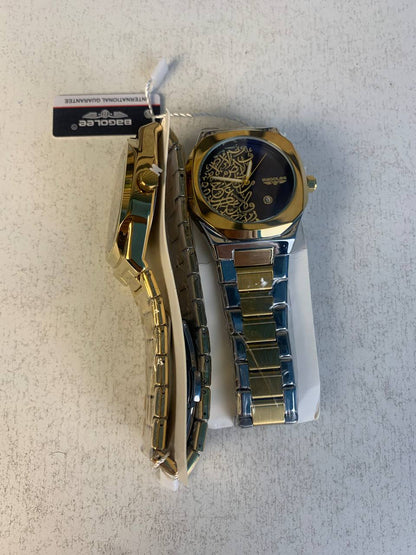 Montre Élégante avec Cadran en Calligraphie Arabe (3D Relief) - ساعة يد كلاسيكية بالخط العربي ثلاثي الأبعاد