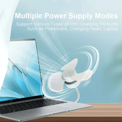 Mini Ventilateur USB Pliable à 360° Ultra-Portable - مروحة صغيرة قابلة للطي بزاوية 360 درجة