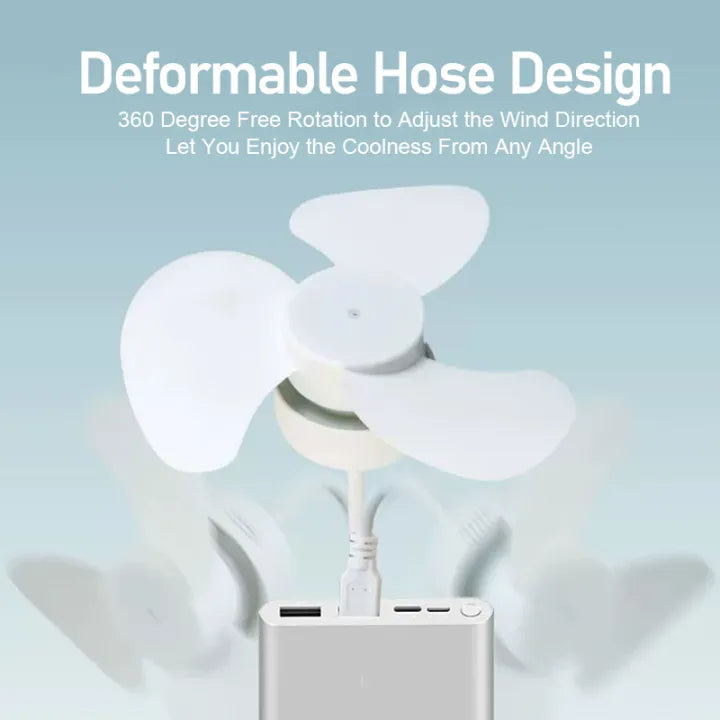 Mini Ventilateur USB Pliable à 360° Ultra-Portable - مروحة صغيرة قابلة للطي بزاوية 360 درجة