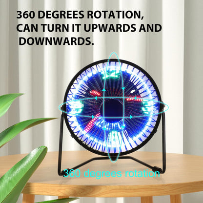 Ventilateur de Bureau LED avec Affichage de l'Heure et de la Température - مروحة المكتب الذكية بعرض الوقت ودرجة الحرارة