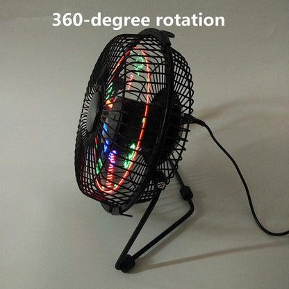 Ventilateur de Bureau LED avec Affichage de l'Heure et de la Température - مروحة المكتب الذكية بعرض الوقت ودرجة الحرارة