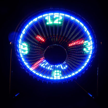 Ventilateur de Bureau LED avec Affichage de l'Heure et de la Température - مروحة المكتب الذكية بعرض الوقت ودرجة الحرارة