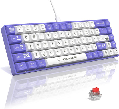 Clavier Mécanique Gaming 65% Compact Filaire avec Hotswap et Rétroéclairage Rainbow - لوحة مفاتيح ميكانيكية