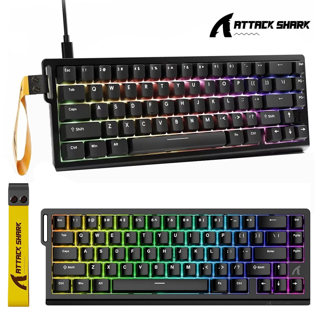 Clavier Gaming Magnétique ATTACK SHARK X68HE 60% avec Rapid Trigger et 8000Hz - لوحة مفاتيح المغناطيسية