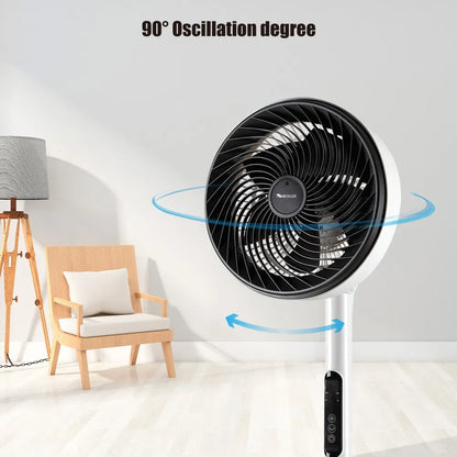 Ventilateur sur Pied Silencieux avec Télécommande et Hauteur Réglable - مروحة عمودية صامتة مع ريموت كنترول