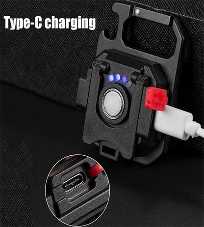 Mini Lampe de Poche COB LED Portable Rechargeable avec Trépied - مصباح متعدد الوظائف مع حامل