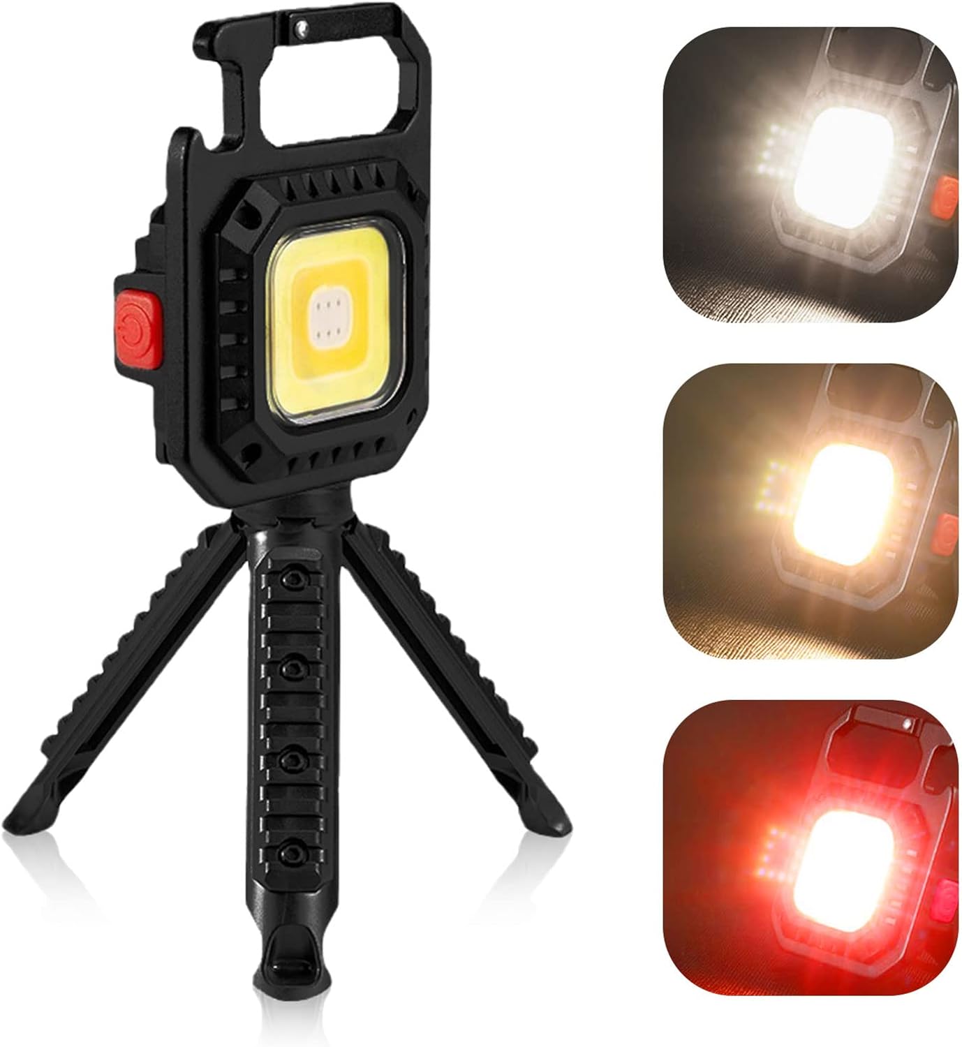 Mini Lampe de Poche COB LED Portable Rechargeable avec Trépied - مصباح متعدد الوظائف مع حامل