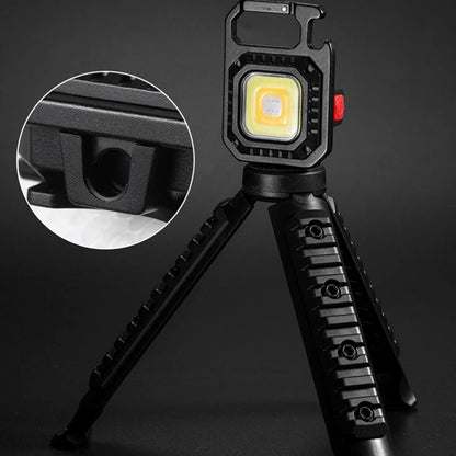 Mini Lampe de Poche COB LED Portable Rechargeable avec Trépied - مصباح متعدد الوظائف مع حامل