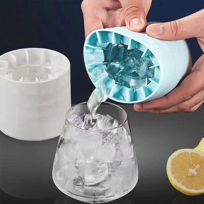 Moule à Glaçons 3D en Silicone Souple avec Système de Démoulage Facile - قالب صنع الثلج السيليكوني ثلاثي الأبعاد