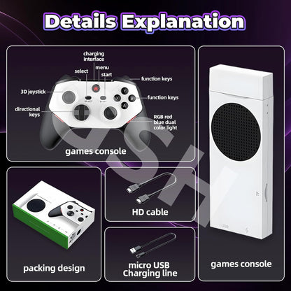 Console Game Stick Retro 4K M88 avec 30000+ Jeux et 2 Manettes Sans Fil - جهاز ألعاب الفيديو ريترو