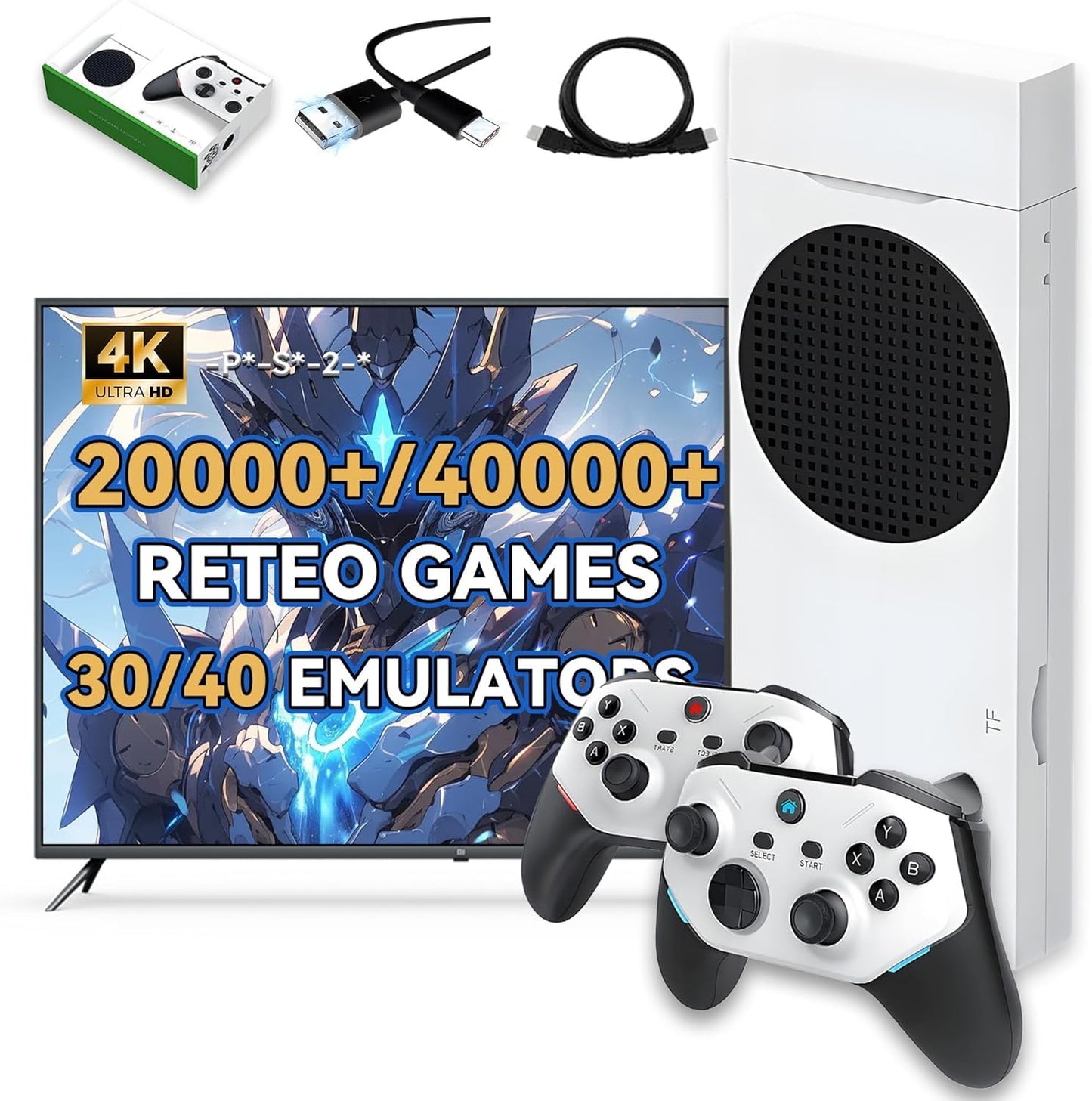 Console Game Stick Retro 4K M88 avec 30000+ Jeux et 2 Manettes Sans Fil - جهاز ألعاب الفيديو ريترو