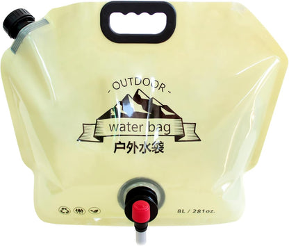 Réservoir d'Eau Pliable 8L Portable pour Camping et Randonnée - خزان مياه قابل للطي سعة 8 لتر للرحلات والخرجات