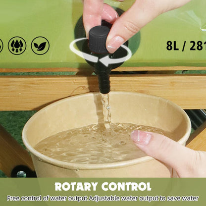 Réservoir d'Eau Pliable 8L Portable pour Camping et Randonnée - خزان مياه قابل للطي سعة 8 لتر للرحلات والخرجات