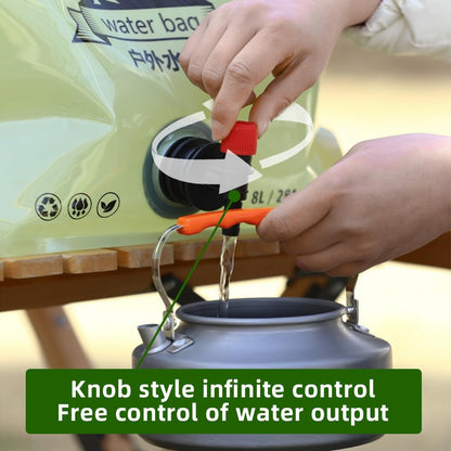 Réservoir d'Eau Pliable 8L Portable pour Camping et Randonnée - خزان مياه قابل للطي سعة 8 لتر للرحلات والخرجات