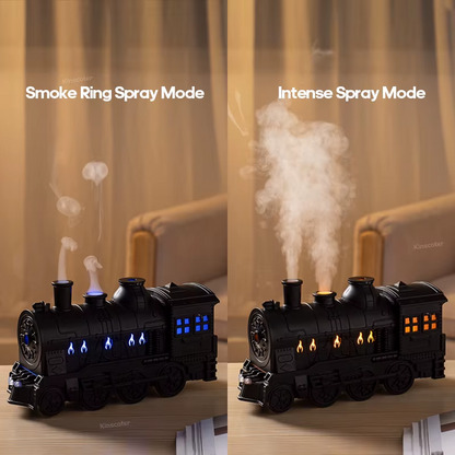 Diffuseur d'Huiles Essentielles en Forme de Train Humidificateur Ultrasonique - موزع روائح بتصميم القطار سعة 300 مل