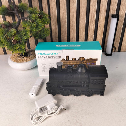 Diffuseur d'Huiles Essentielles en Forme de Train Humidificateur Ultrasonique - موزع روائح بتصميم القطار سعة 300 مل