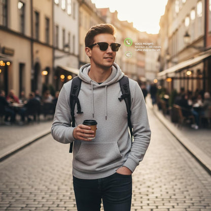 Lunettes Connectées F60 de Traduction IA et Audio Open-Ear Bluetooth 5.4 - نظارات المترجم الذكية بالذكاء الاصطناعي