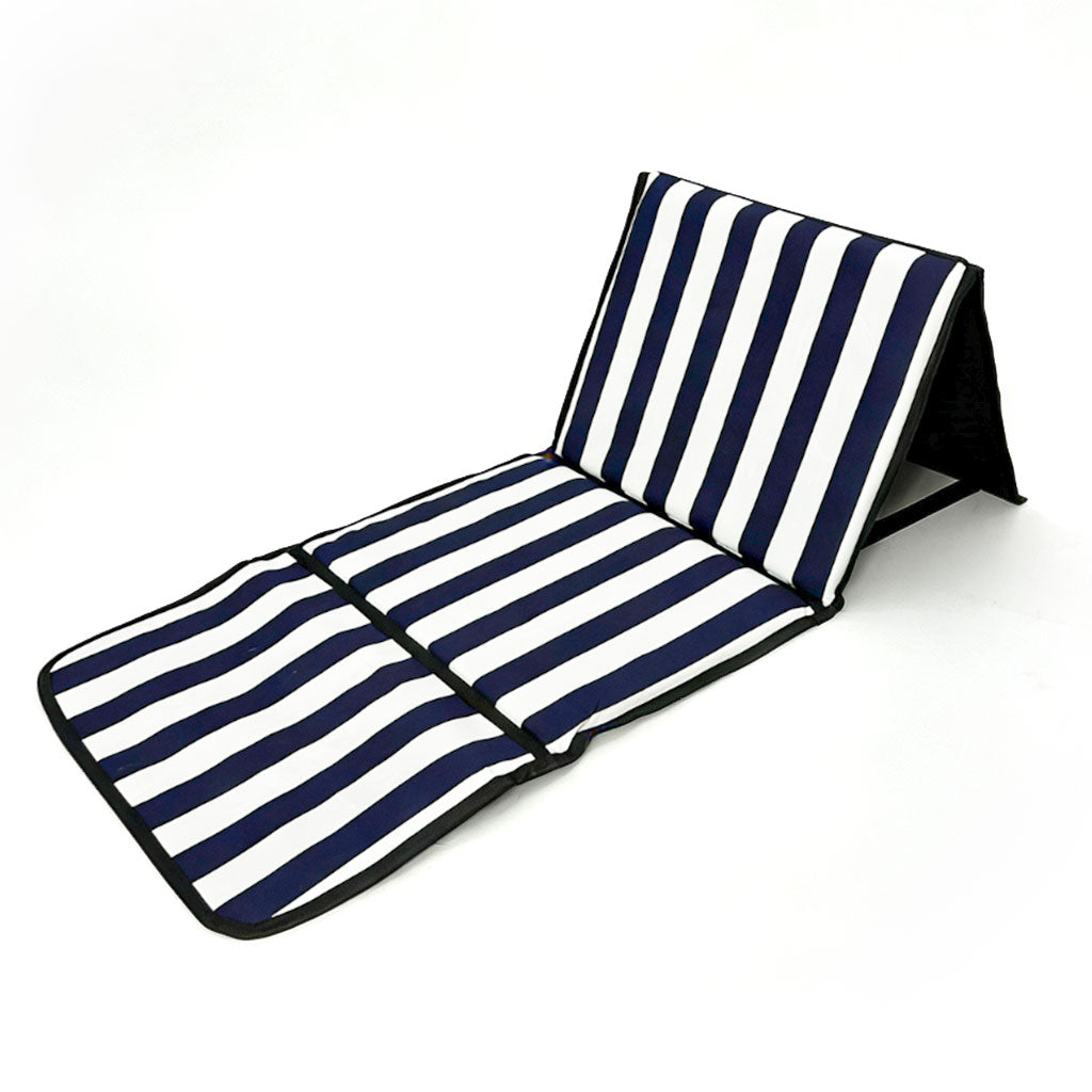 Tapis de Plage Pliable avec Dossier Réglable - حصيرة وكرسي الشاطئ القابل للطي مزود بمسند ظهر